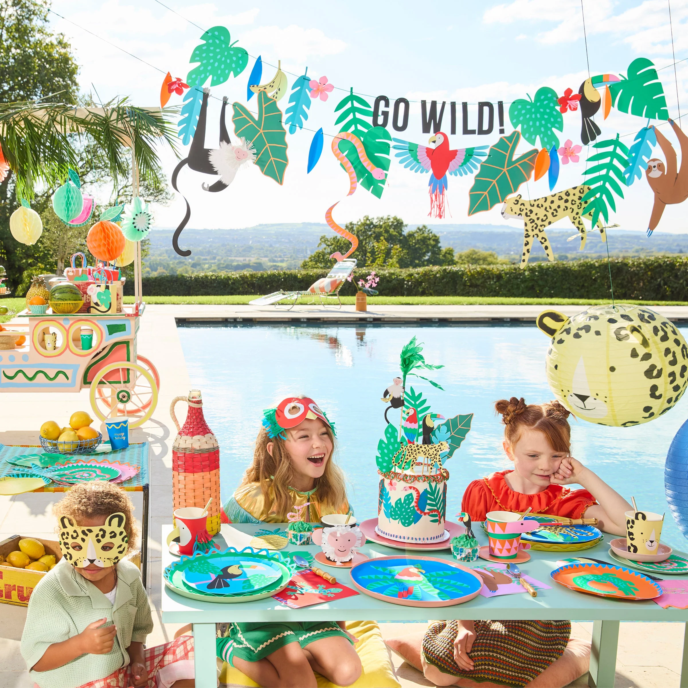 Meri Meri Jungle Jamboree Party Masks (x 8) - Image 2